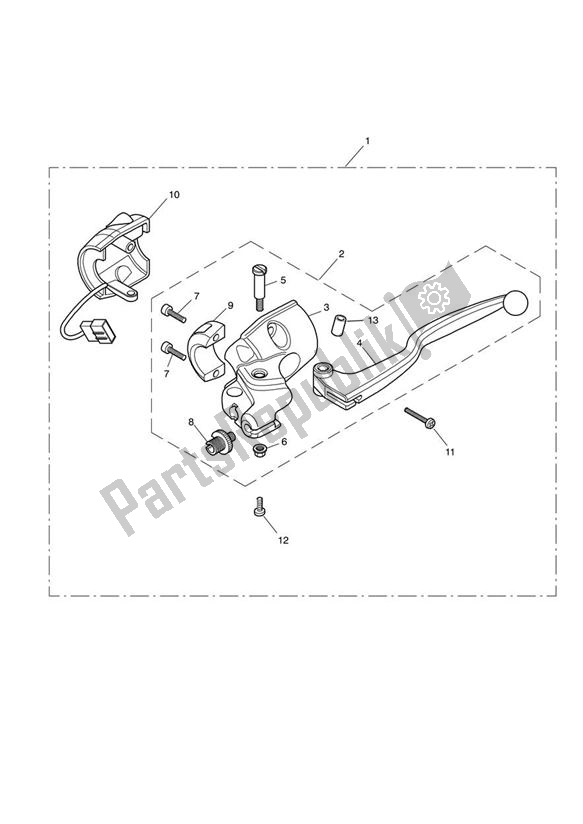 Wszystkie części do Clutch Controls & Switches 281466-f2 / 279279-f4 > Triumph America Carburettor 790 2002 - 2007